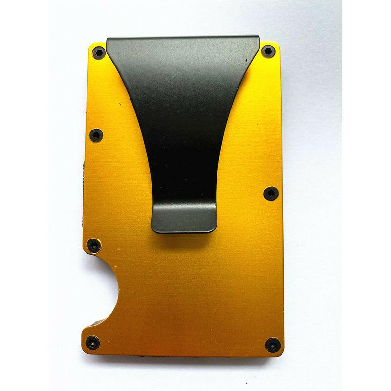 Carbon Fiber Wallet Aluminum Alloy Bank Card Holder.