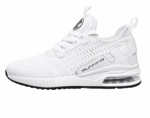 Autumn men and women flying woven running shoes.