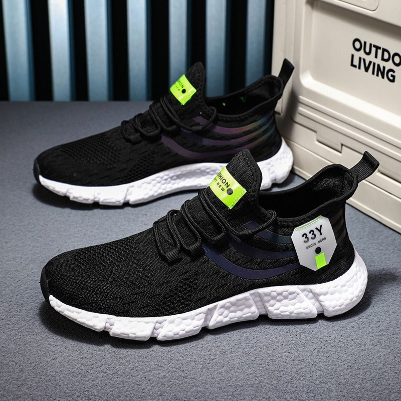Men's running shoes men's lightweight sports shoes fly woven breathable fashionable men's shoes