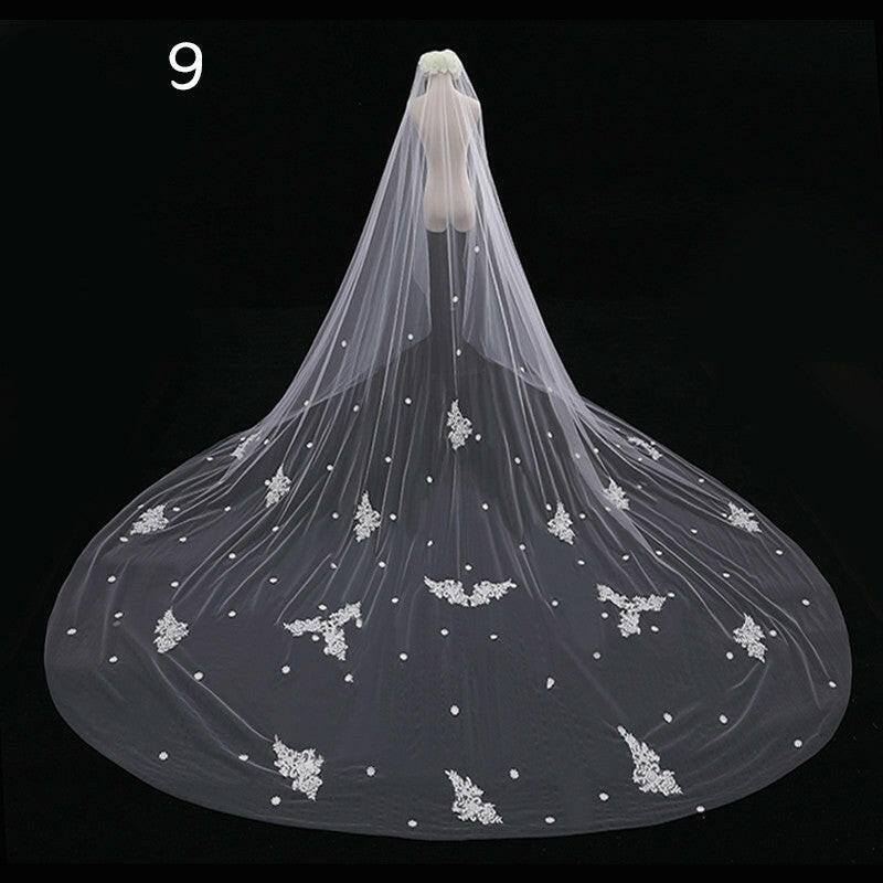 Bride Wedding Master Wedding Veil Long Long Tail.
