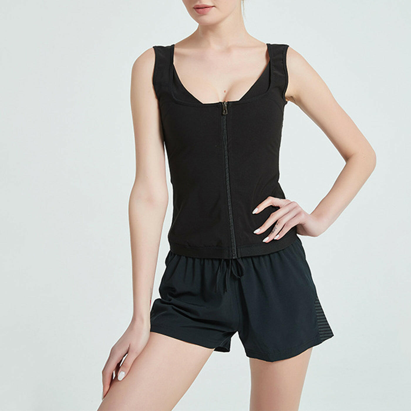 Women's Zip Vest Shapewear Storm Sweatshirt Kashur Mart .