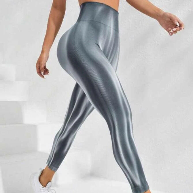 New Tie Dye Aurora Print Sports Pants Seamless High Waisted Fitness Yoga Pants For Women Gym Running Sweatpants Trousers.