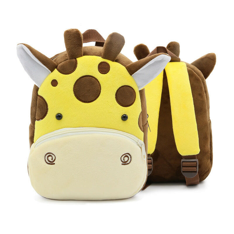 Children School Backpack Cartoon Rainbow Design Soft Plush Material For Toddler Baby Girls Kindergarten Kids School Bags Kashur Mart .