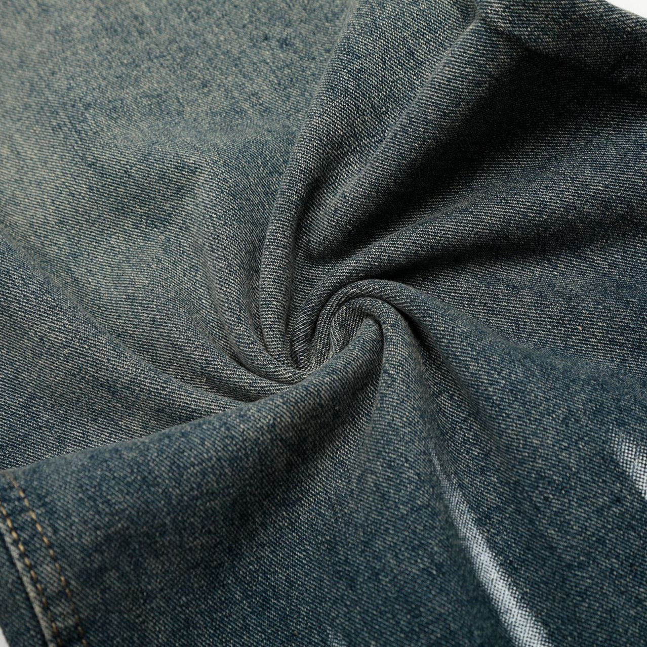 Street Style High-Street Unique Pattern Design Denim Long Pants