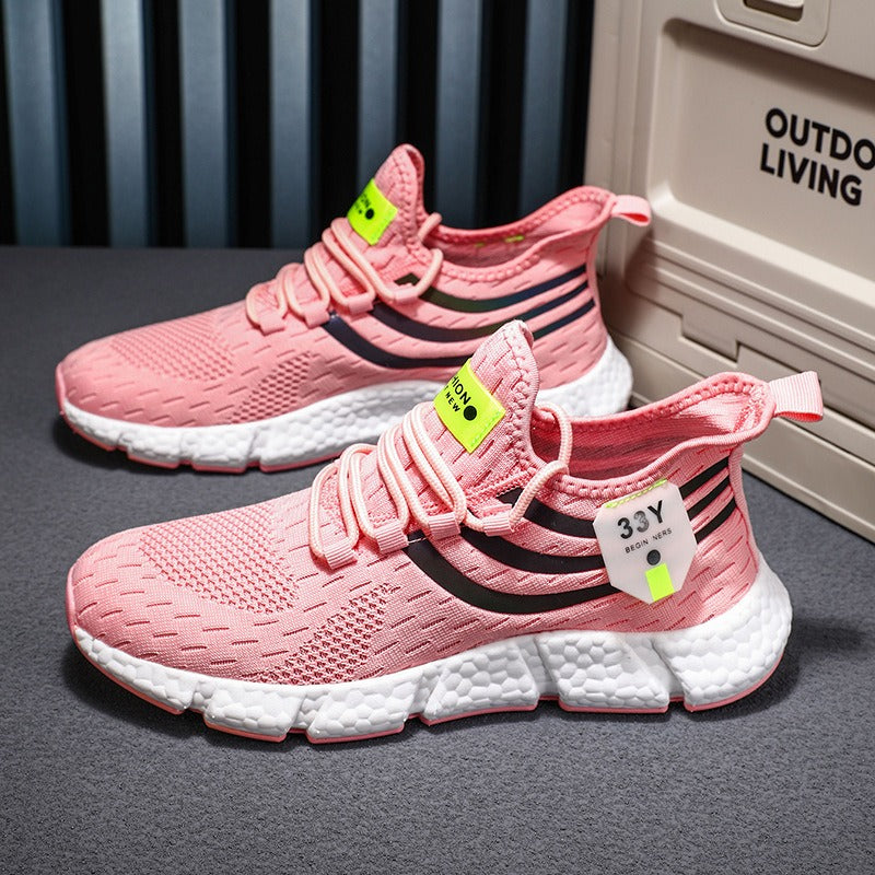 Men's running shoes men's lightweight sports shoes fly woven breathable fashionable men's shoes