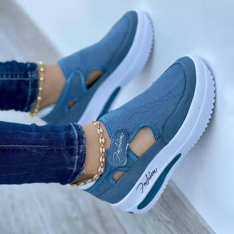 Women's Sneakers Summer New Ladies Casual Low Wedge Breathable Non-Slip Comfort Feamle Sport Shoes Mesh Shoes Fashion Style.