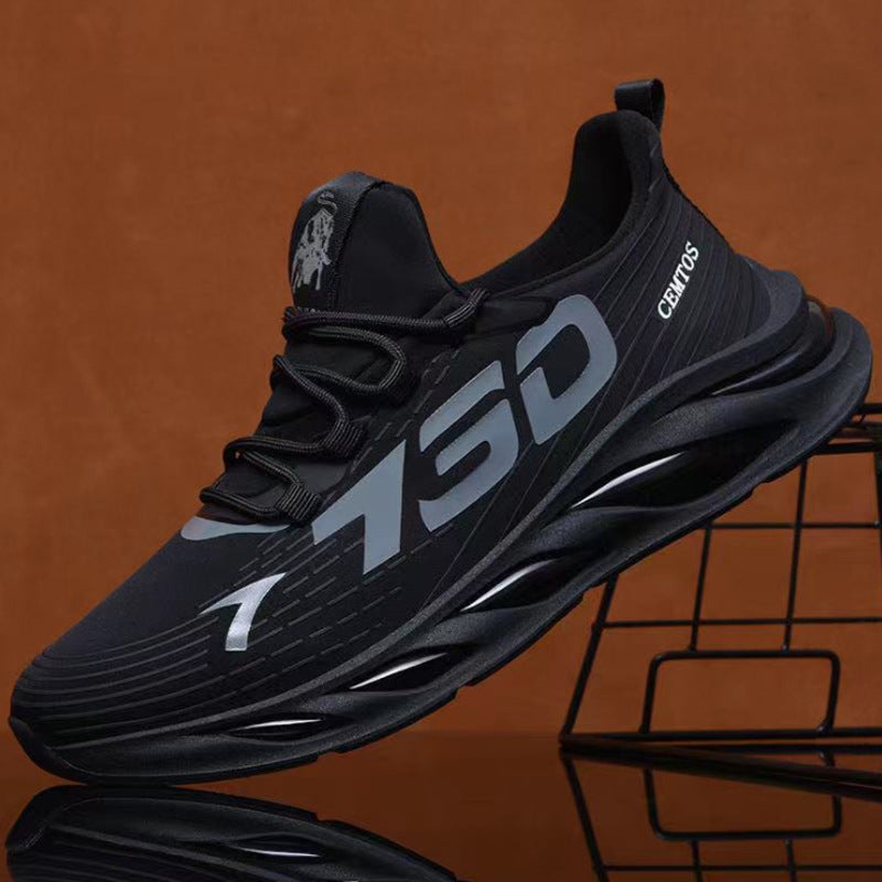 Men's shoes for spring and autumn, breathable, casual sports, men's running, trendy shoes, casual, versatile, thin mesh shoes