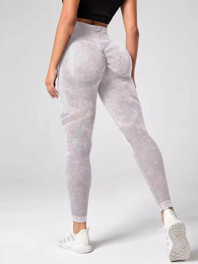 Hollow Design Seamless Leggings High Waist Hip Lifting Running Sports Fitness Yoga Pants Fashion Womens Clothing.