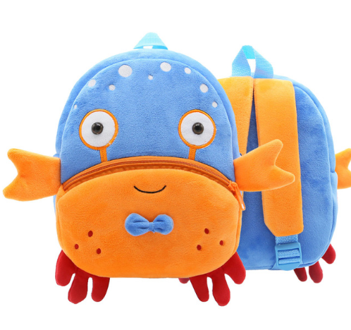 Children School Backpack Cartoon Rainbow Design Soft Plush Material For Toddler Baby Girls Kindergarten Kids School Bags Kashur Mart .