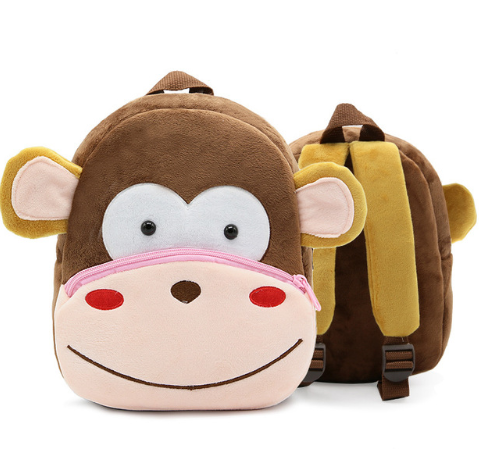 Children School Backpack Cartoon Rainbow Design Soft Plush Material For Toddler Baby Girls Kindergarten Kids School Bags Kashur Mart .