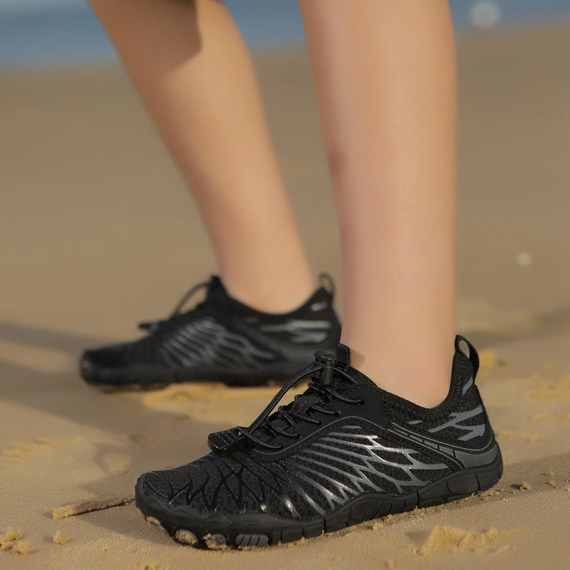 Outdoor children's quick-drying non-slip beach shoes, breathable wading shoes, soft-soled running shoes