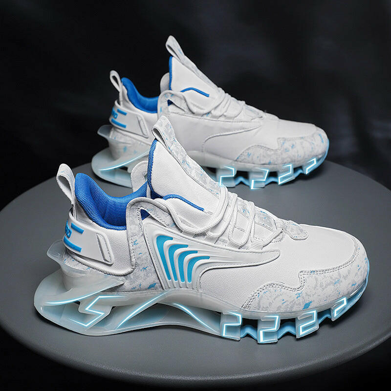 Cool Men Running Sneakers Mesh Breathable Sports Shoes Fashion Anti-Skid Walking Footwear Shoes.