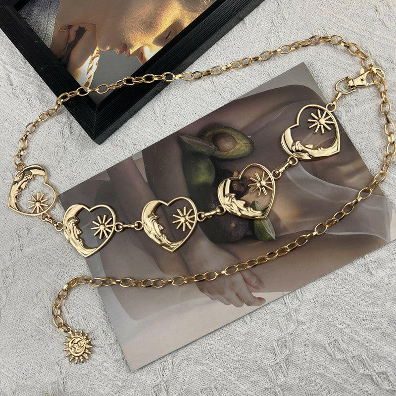 Love Metal Waist Chain Accessories For Women.