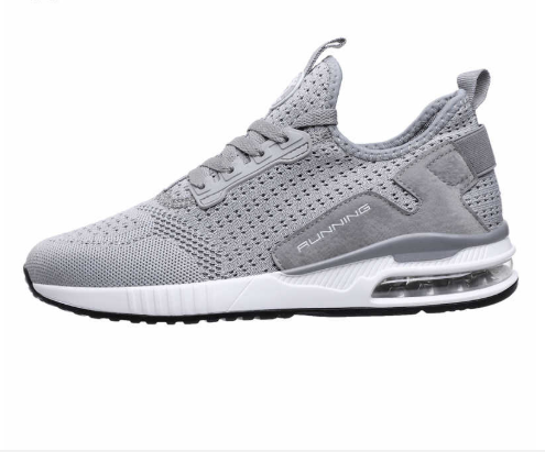 Autumn men and women flying woven running shoes.