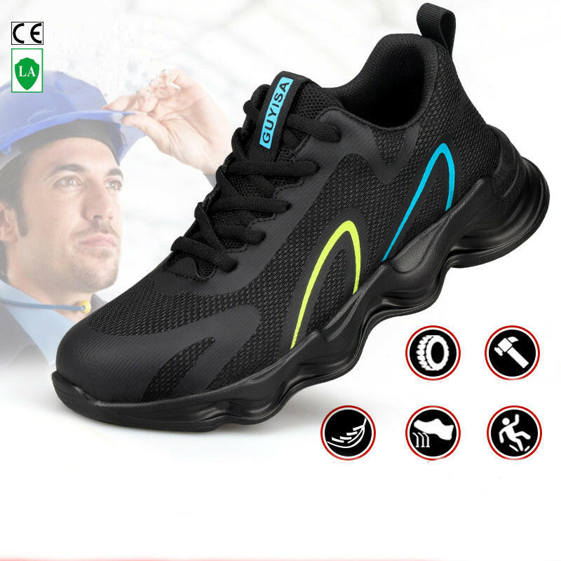 Steel Toe Shoes For Men Work Safety Shoes Nonslip Indestructible Sneakers Kashur Mart .