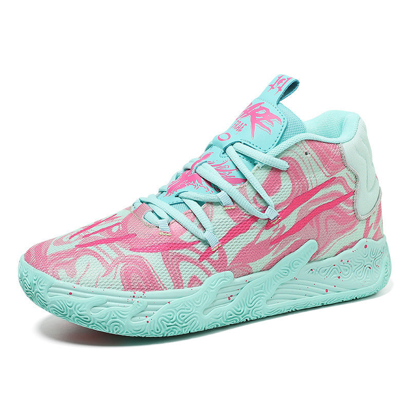 Three ball, third-generation purple MB.03 men's and women's indoor and outdoor shock-absorbing and anti slip basketball shoes