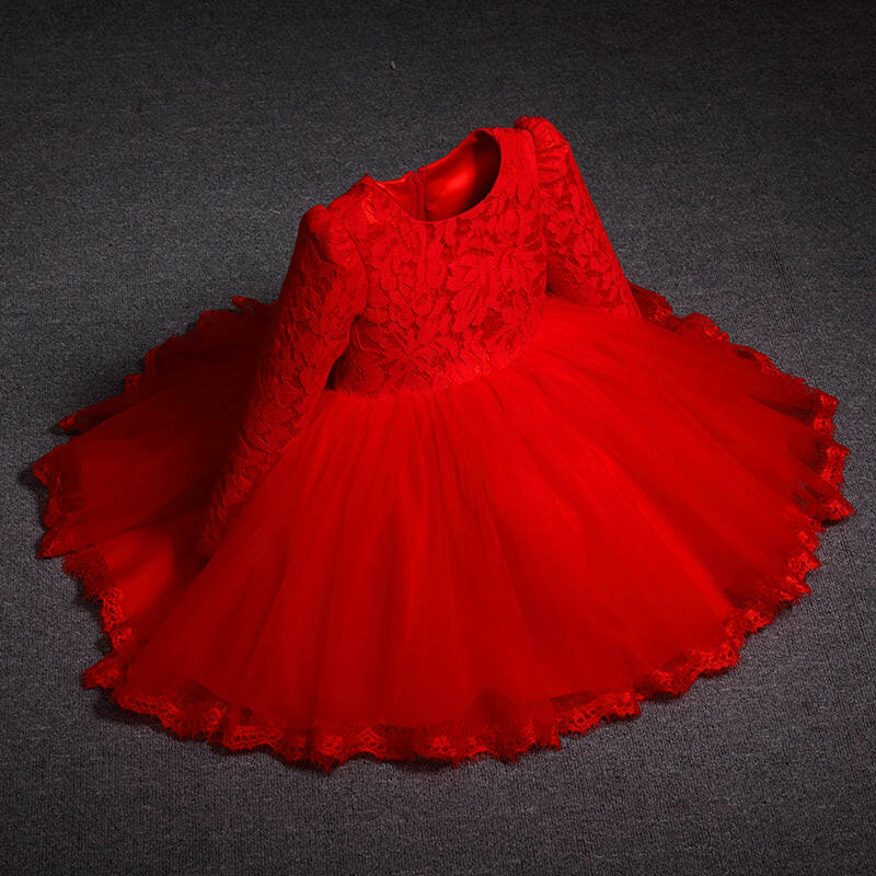 Lace princess dress girls summer dress.