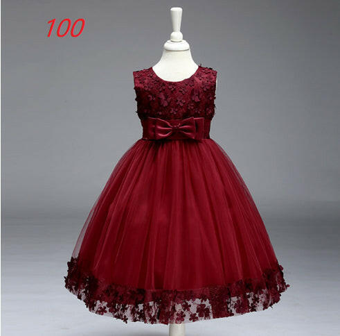 Summer Skirt Kids Girls Princess Tutu Flower Children Wedding Dress Wholesale Show Skirt.