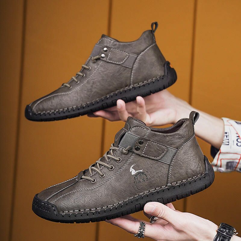 Fashion Men Sneakers Velcro Flats Shoes High Quality.