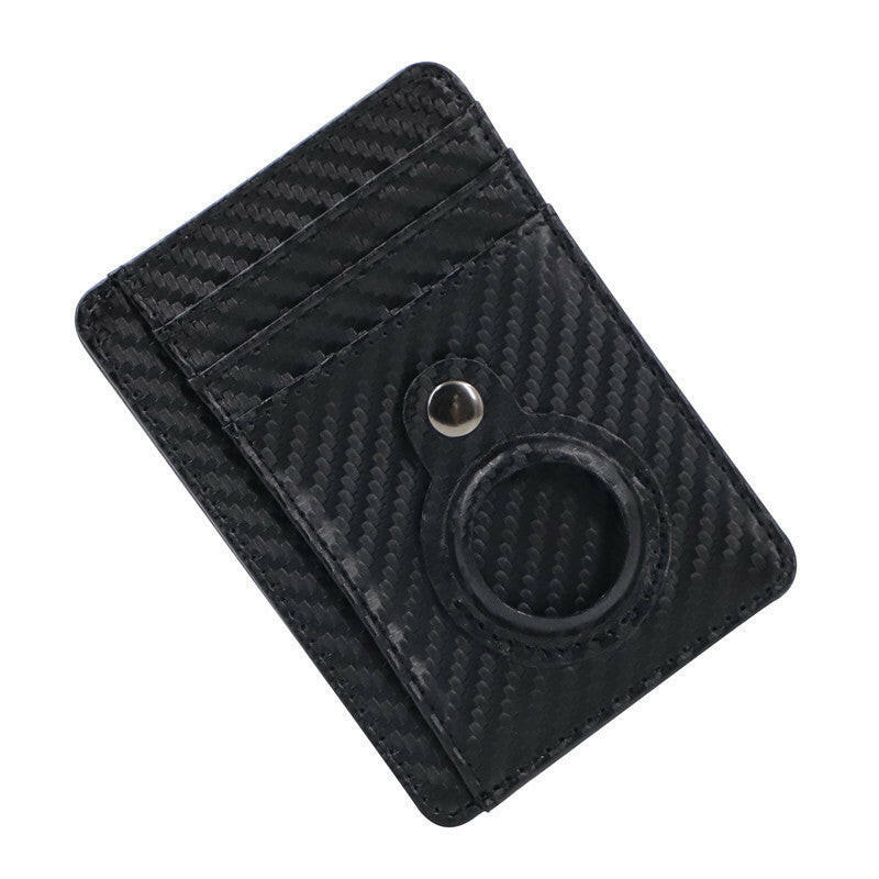 Wallet-PU Leather Airtag Card Holder RFID Anti-theft Card Holder.