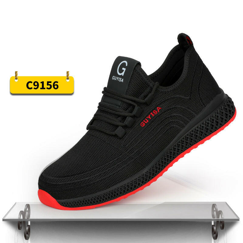 Indestructible Steel Toe Sneakers Men Women Lightweight Work Shoes Industrial Construction Shoes.