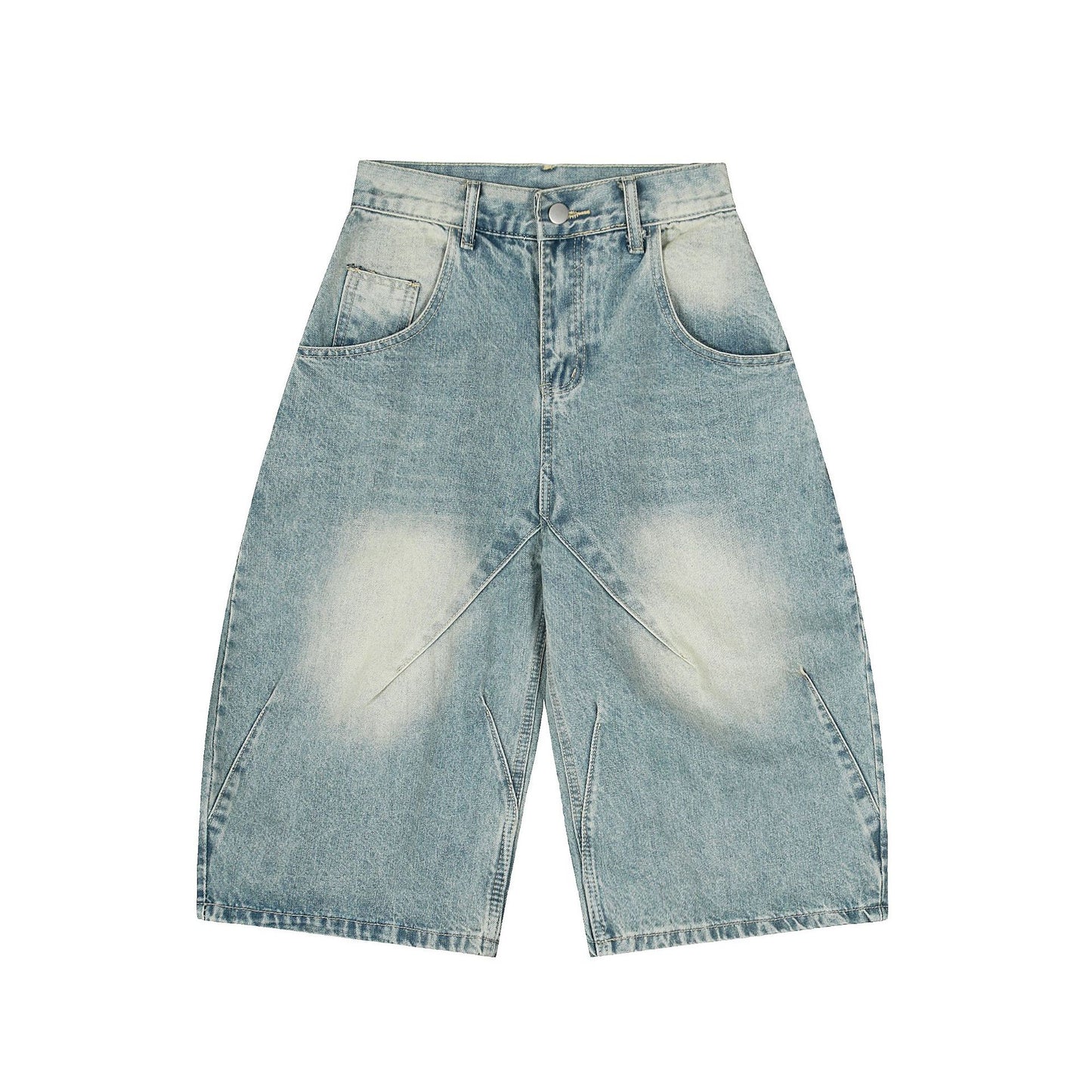Street Style High-Street Personalized Denim Shorts