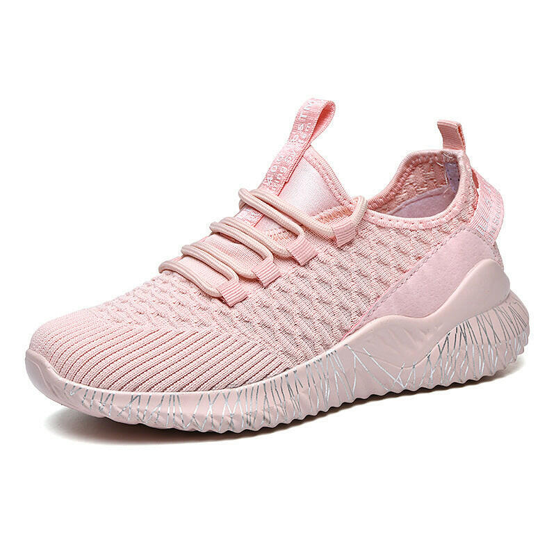 Summer Flying Woven Couple Sports Running Shoes.