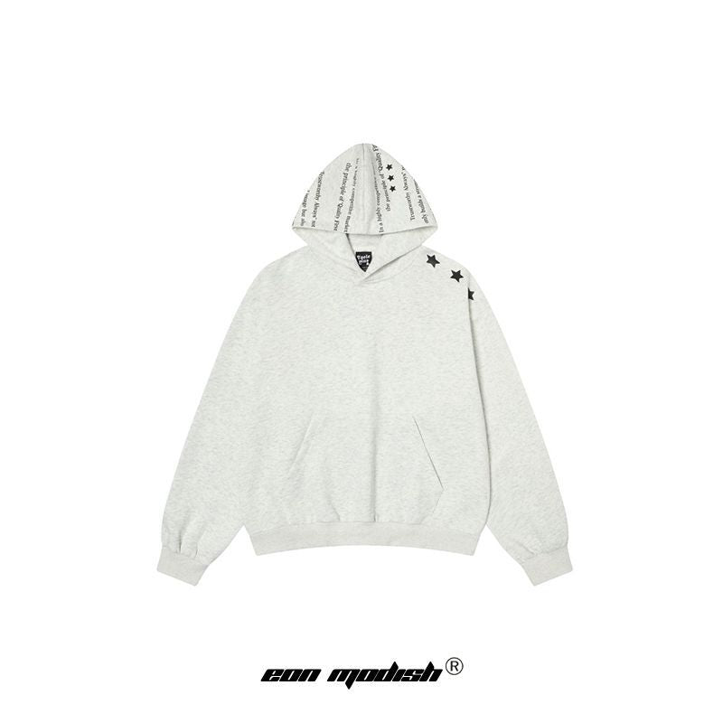 Modish Street Style Unique Color Block Print Hoodie Sweatshirt