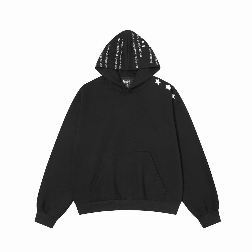 Modish Street Style Unique Color Block Print Hoodie Sweatshirt