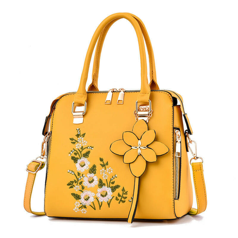 Fashion Flowers Embroidered Handbag Women Shoulder Messenger Bags Kashur Mart .