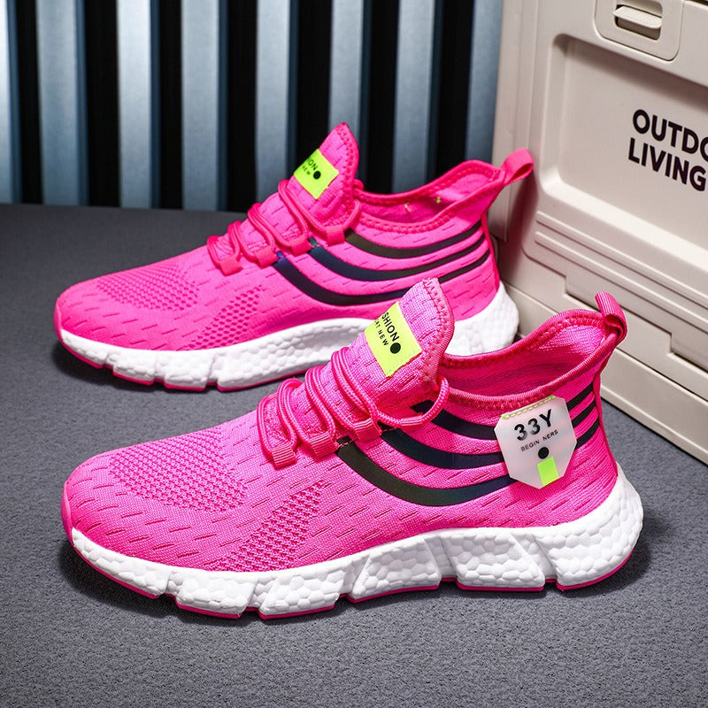 Men's running shoes men's lightweight sports shoes fly woven breathable fashionable men's shoes