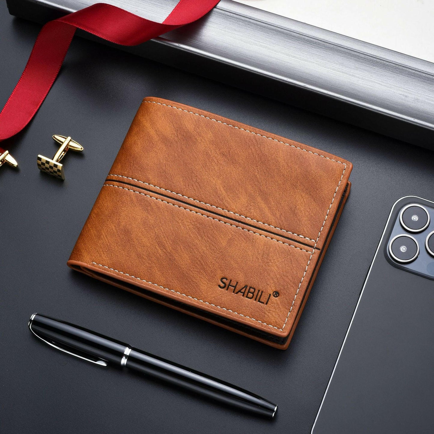 Men's Short Business Simple Fashion Soft Wallet Kashur Mart .
