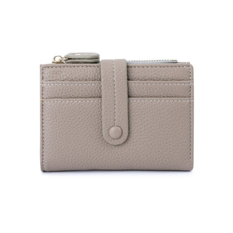 Women Short Wallets PU Leather Plaid Female Purses Solid Card Holder Wallet Fashion Woman Small Wallet With Coin Purse Kashur Mart .