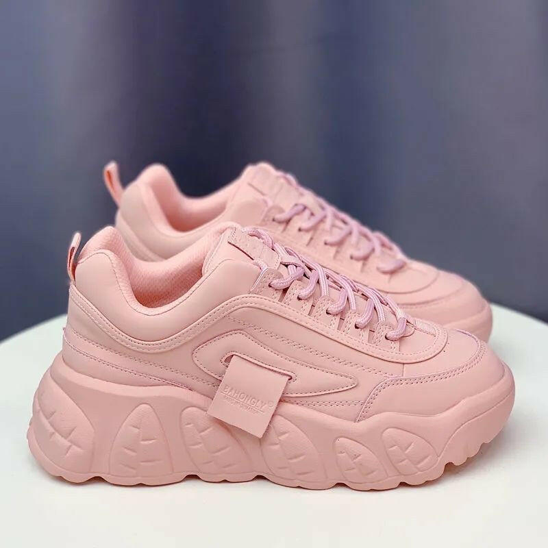 Daddy Shoes All-match Casual Platform Sneakers.