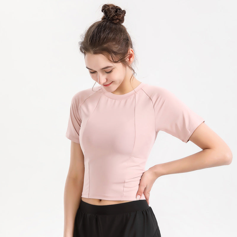 Women's Short Sleeve Thin Yoga Wear.