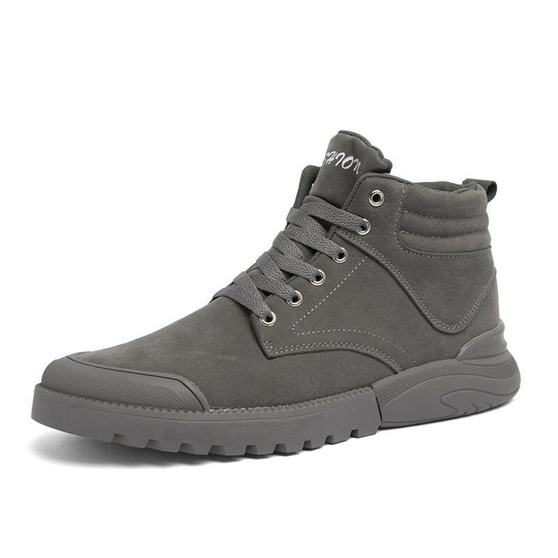 Ankle Boots Men Winter Warm Plush Shoes.