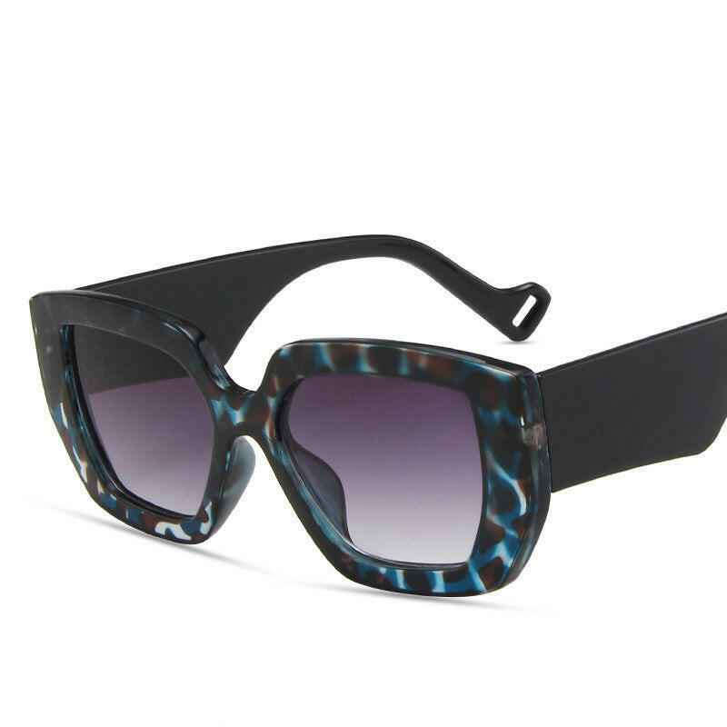Side Sunglasses Personality Polygon Contrast Sunglasses Retro Sunglasses.