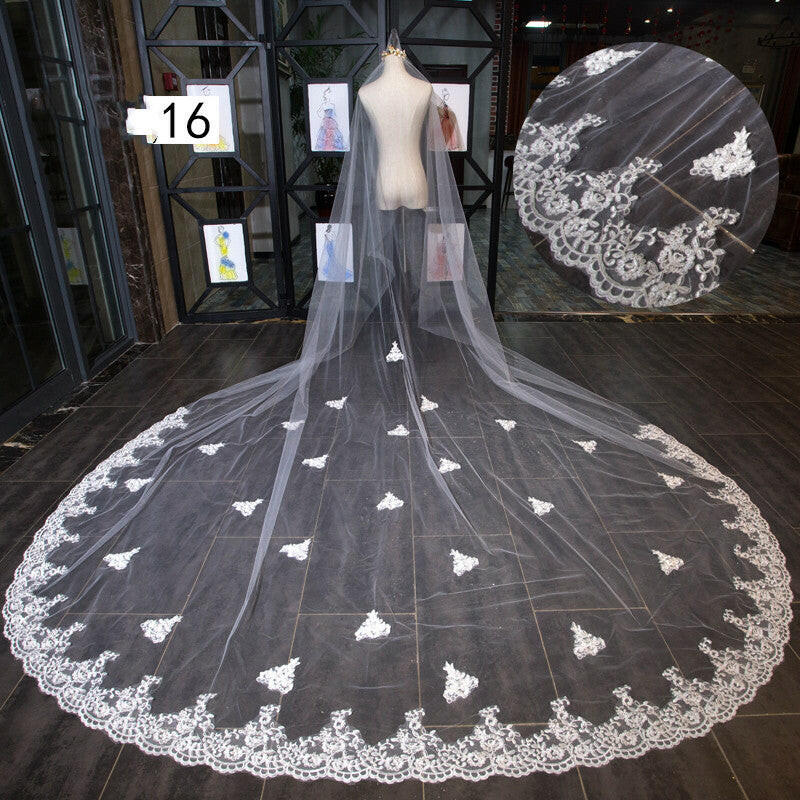 Bride Wedding Master Wedding Veil Long Long Tail.