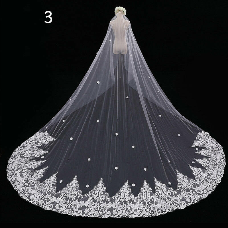 Bride Wedding Master Wedding Veil Long Long Tail.