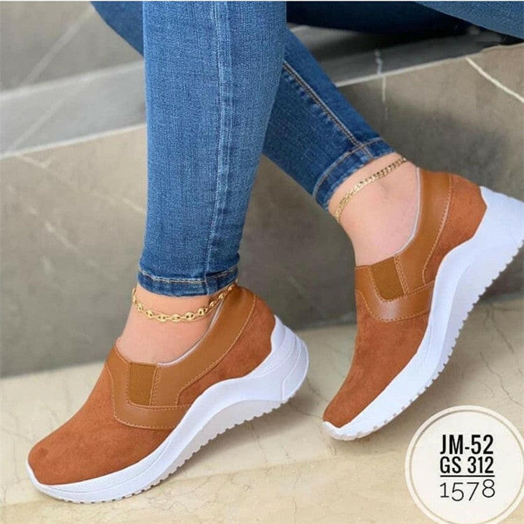 Flat Sneakers Women Breathable Walking Shoes.
