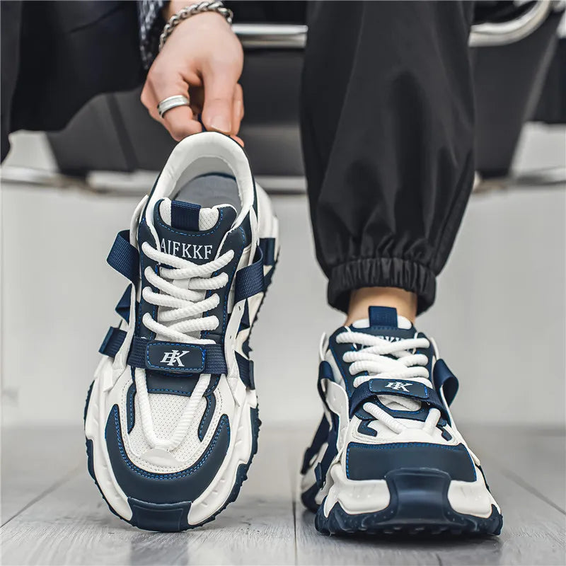 Anti slip casual sports thick soled height increasing street shoes
