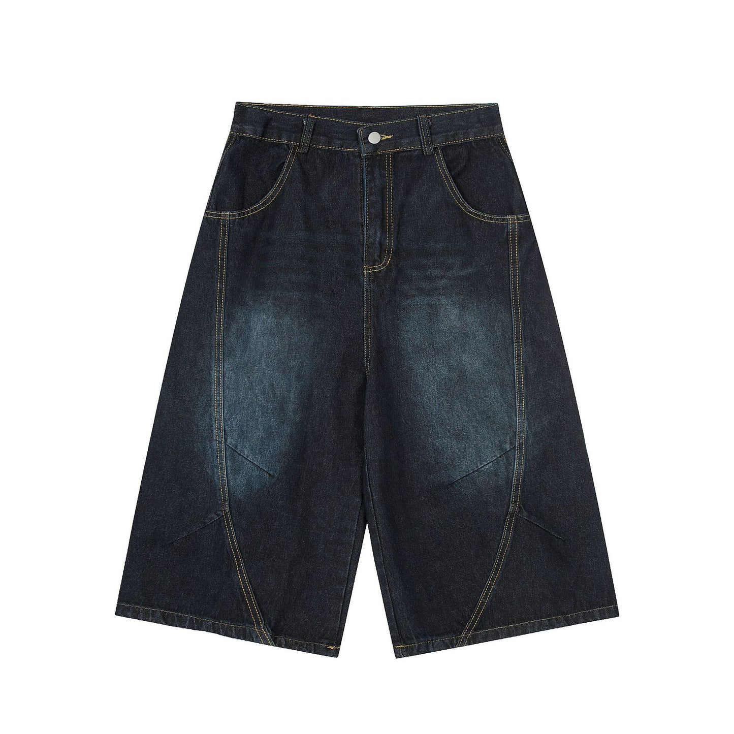 Street Style High-Street Personalized Denim Shorts