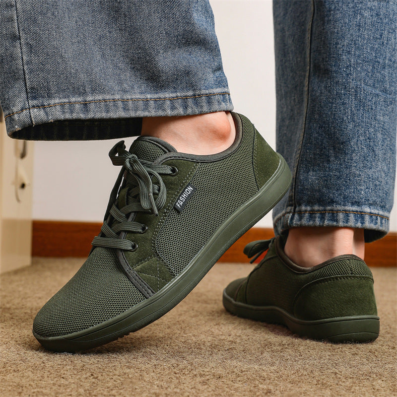 Wide Head Barefoot Shoes for Men and Women, Large Size 48, Casual Sports Shoes, Summer Breathable Mesh Shoes for Men