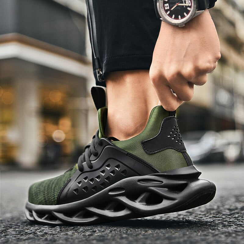 Men Casual Shoes Shoes Shockproof Lack Up Breathable Male Sneakers Height Increase Walking Gym Shoes