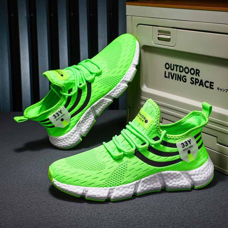 Men's running shoes men's lightweight sports shoes fly woven breathable fashionable men's shoes