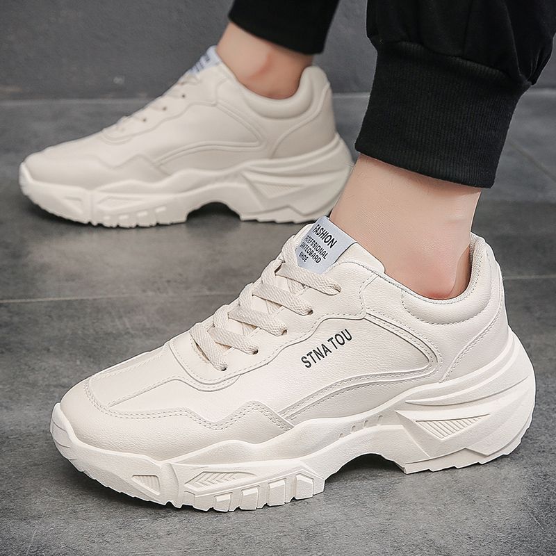 Men's Shoes Fashionable Casual Breathable Height-Enhancing Running Sports Dad Shoes