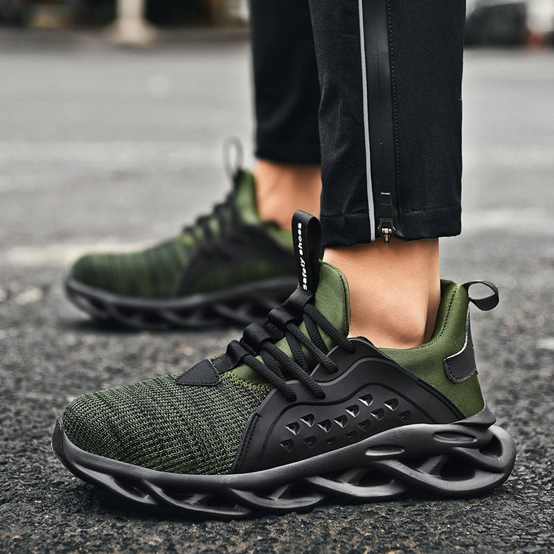 Men Casual Shoes Shoes Shockproof Lack Up Breathable Male Sneakers Height Increase Walking Gym Shoes