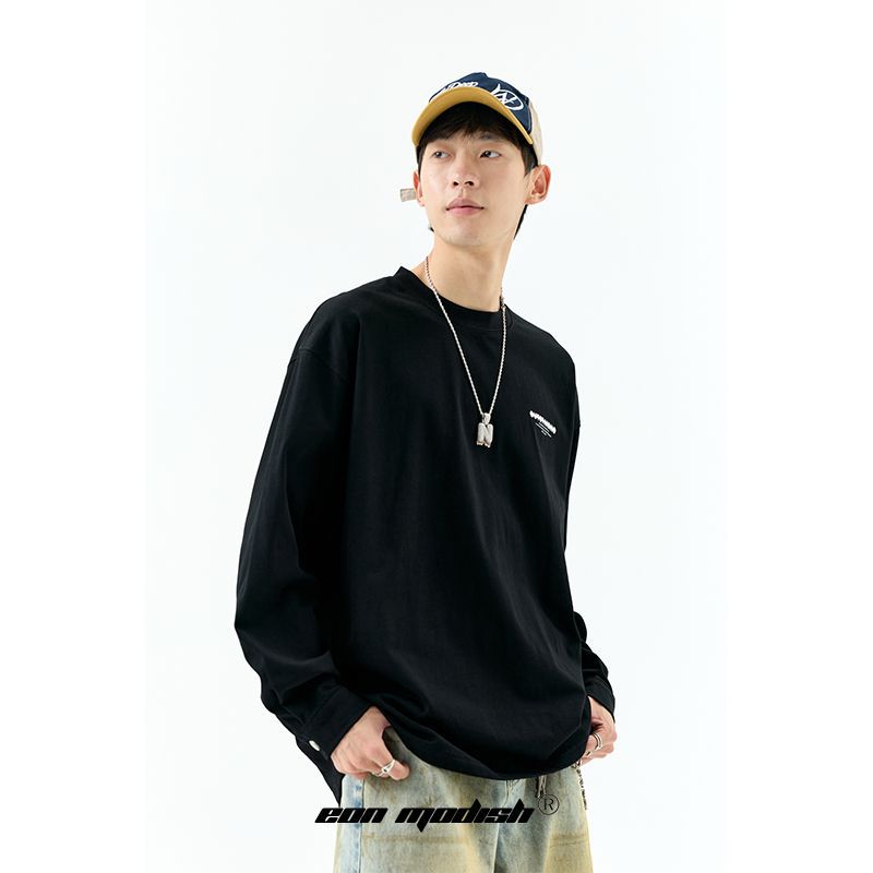 Modish Simple Versatile Loose Long Sleeve T-Shirt