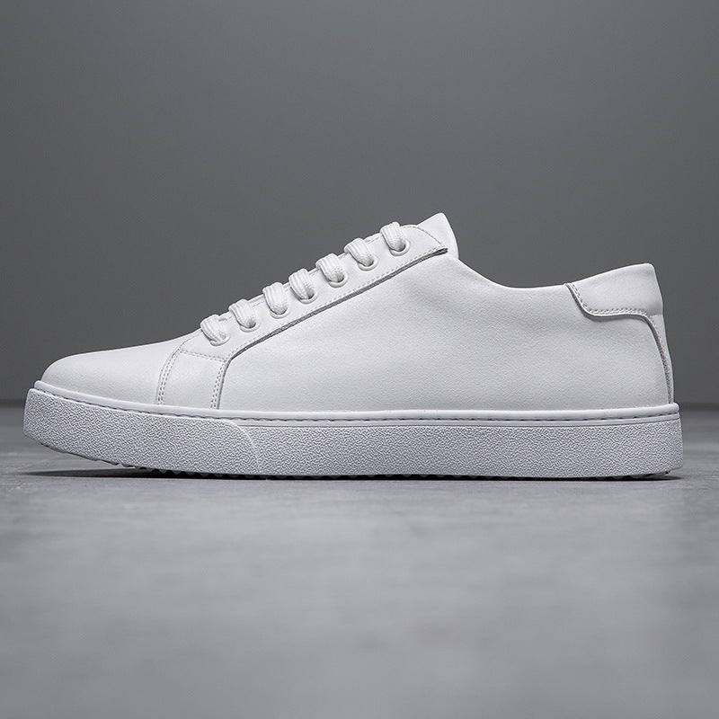 Extra Large Size Faded Retro Skate Shoes Casual White Shoes British Style Men's Shoes