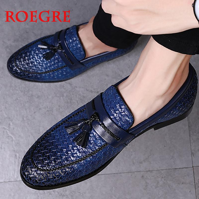 Large Size 38-48 Tassel Plaid Men New Loafers Weaving Comfortable Soft Mens Leisure Leather Shoes Fashion Sapato Masculino